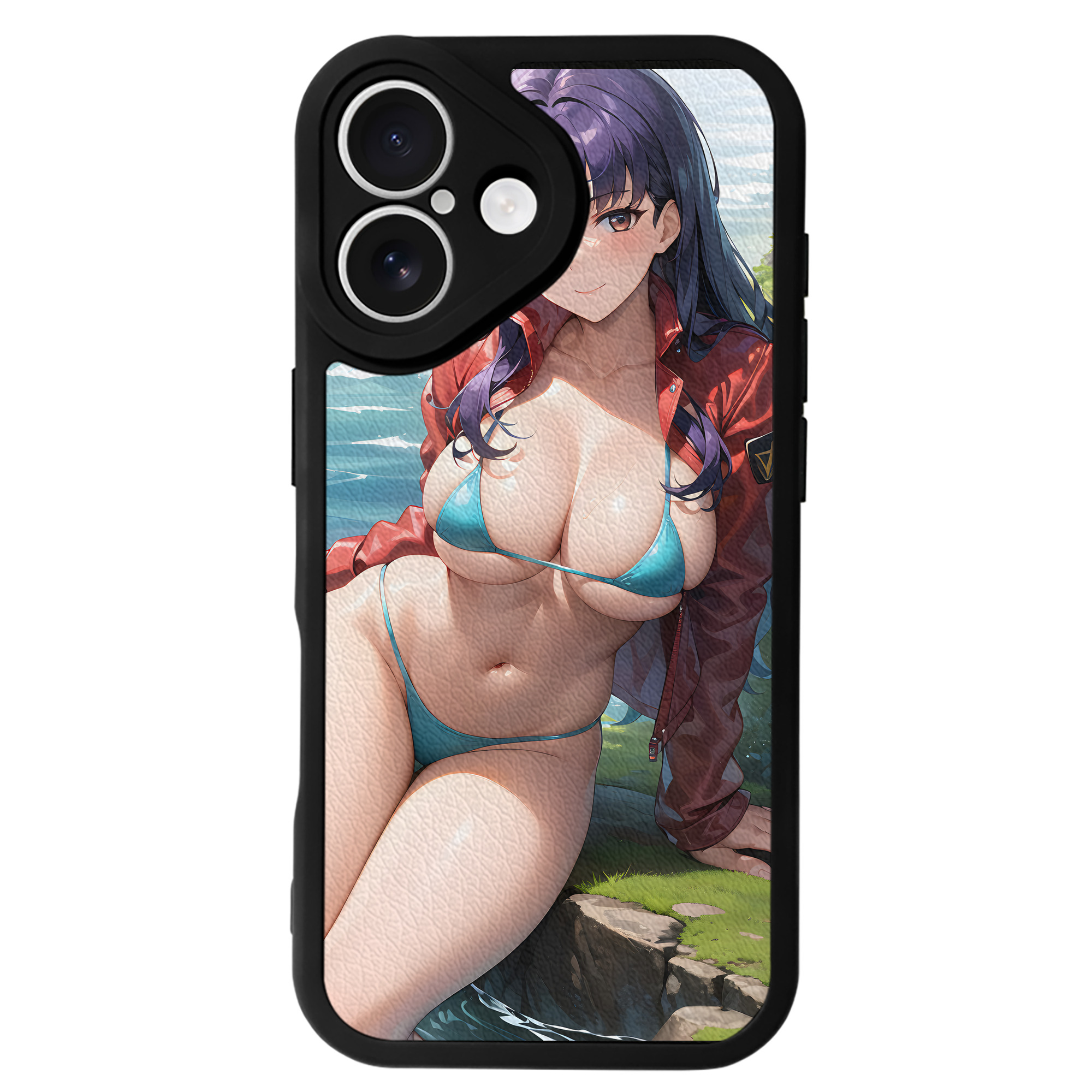 （画像用） EVA 新世紀エヴァンゲリオン 【iPhone 16シリーズ対応】シリコンスマホケース（レザー調） 材質：シリコン